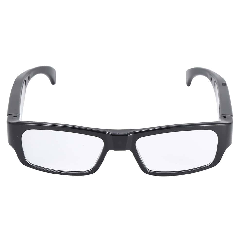 HC-GLASSES_ajpg | Para Bellum Defense Black rectangular eyeglasses with clear lenses on a white background, suitable for fashion or reading.