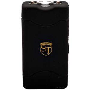 ST-MAGNAVOLT-B_ajpg | Para Bellum Defense Compact black stun gun with Safety Technology logo on the front, designed for personal security and self-defense.